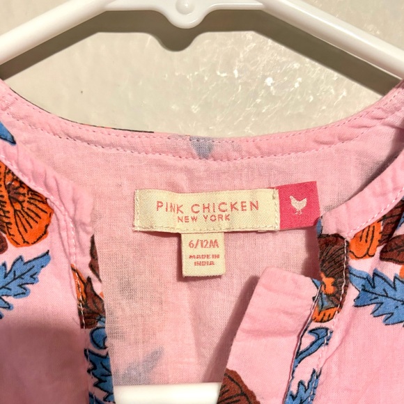 Pink Chicken Pink and Blue Floral Bodysuit - Picture 3 of 6
